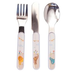 Moulin Roty Papoum 安全餐具禮盒組, 刀 + 叉 + 湯匙, 1組