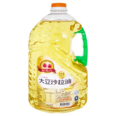 泰山 不飽和大豆沙拉油, 精選黃豆煉製, 含維生素E及不飽和脂肪酸, 適合各式烹調, 素食者適用, 1桶, 2.6L
