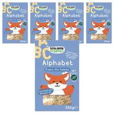英國小小帕斯達 ABC字母造型義大利麵, 杜蘭小麥粉製成, 無添加, 250g, 5盒