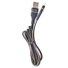 Earldom 藝鬥士 防斷頭 尼龍扁線 EC-084 2.4A 充電線, 1m, 1條