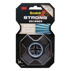 3M Scotch 超強力雙面膠帶 金屬用 V1801N 18mm x 1.5m, 紅色, 1捲