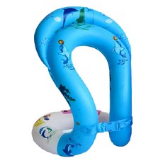 S-SportPlus+ 成人背心泳圈 150/170cm 藍色 卡通圖案, 1個