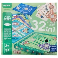 mideer 32合一經典桌遊組 3歲以上, 1組