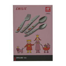 ZWILLING 雙人 兒童餐具組 DEKNZ010, 埃米爾公主, 湯匙2入 + 叉子1入 + 刀子1入, 1組