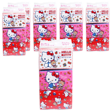 HAYASHI Hello Kitty 印花面紙 迷你型 超細柔雙面印花 可在馬桶中分解, 6包, 6袋
