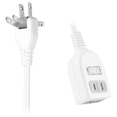 RONEVER 1切2座延長線 2孔 PU-2122, 0.9m, 1條