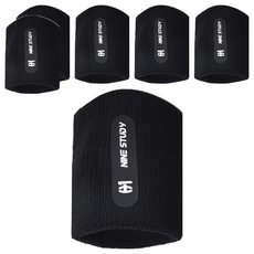 NINE STUDY AD-ROCKET 極致舒適透氣專業護腕 黑色 80%棉材質, 6個