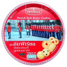 IMPERIAL 雙盟 御林軍丹麥奶酥 香濃奶酥 口感扎實綿密 精緻鐵盒, 200g, 1盒