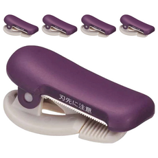 KOKUYO 國譽 ME 夾式膠台, KME-TSM400DV, 適用10-15mm寬度膠帶, 紫色, 5個