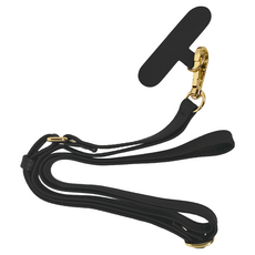 真皮頭層牛皮掛脖通用手機背帶 LW75, 黑色, 1條