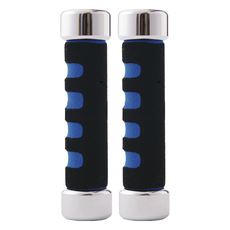 ALEX SPORTS 新型電鍍啞鈴 碳素鋼料 發泡海綿握墊 1KG~10KG, 5kg, 2個