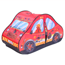 車子主題造型遊戲屋 折疊帳篷, 紅色, 1個