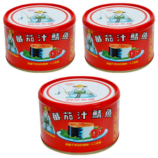 同榮 番茄汁鯖魚罐頭 3罐, 230g