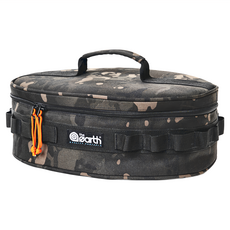 the earth CORDURA 餐具收納袋(L) - 可放杯子和各種餐具, 黑迷彩, 1個, 2格