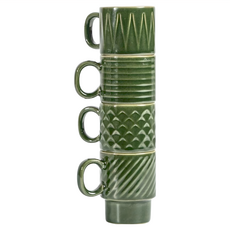 sagaform Coffee & More 濃縮咖啡杯 陶瓷, 墨綠色, 1組