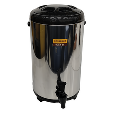 WORTH IT 渥思 日式不鏽鋼保溫茶桶 12L, 質感黑, 1桶