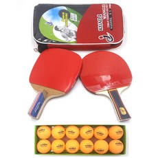 Dadamgi 混合型桌球拍2入 + AURORA 3星桌球12入 組, TR-003, 1組