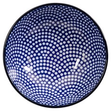 TOKYO DESIGN STUDIO 瓷製醬料碟 9cm, 扇點藍, 1個