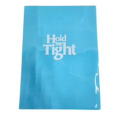 Lan CHYn 連勤牌文具 PP 文件套 雙內袋, 藍色, 1個