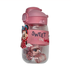 英國 Jolly 迪士尼系列 斜槓水瓶, 530ml, 適用年齡:18個月以上, 米妮, 1個