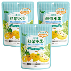 義美生機 熱帶水果, 冷凍真空乾燥, 非油炸蔬果乾, 酥甜酥脆, 富含食物纖維, 20g, 3包