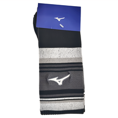 Mizuno 美津濃 長統棒壘襪, 黑色 + 灰色, 1雙