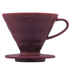 HARIO 好璃奧 V60 彩虹磁石濾杯, 紫薯色02 1~4杯, 1個, 1~4杯