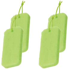 LEC 激落君 含研磨粒子浴室清潔海綿刷 S-726 輕鬆去除污垢, 7 x 15 x 2cm, 4個