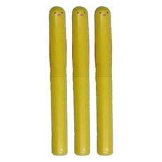 PuniLabo 筆型剪刀 帶掛繩 矽膠製筆握, 小雞, 3支