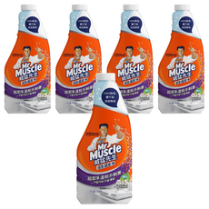 Mr Muscle 威猛先生 浴室全效清潔劑 超潔淨 補充瓶 溫和不刺激, 500g, 5瓶