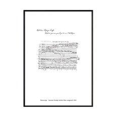 跳動的樂譜 手稿 Sorabji Archive 1933, 50 x 70cm, 黑色