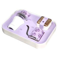 沏派 咖啡日記禮盒, 太空鋁咖啡濾杯 + 304不銹鋼咖啡杯 + 濾紙 20張 + 濾紙盒 + 手沖壺 + 收納盒, 1組, 350ml