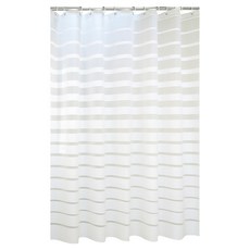 葉子小舖 時尚環保浴簾, 不規則條紋, 1個