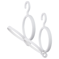 AXIS 艾克思 懸掛可收式衣物收納免組裝衣帽架 2個, PP塑膠, 圓形支架展開45度, 24 x 13.5cm