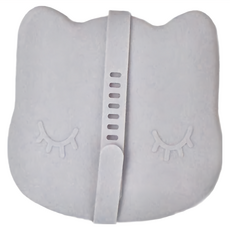 兔子貓咪便當盒-貓咪灰, 350ml ±5%, 1個