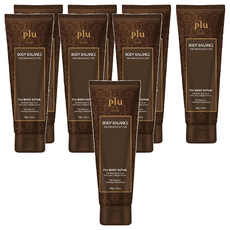 plu Body Balance系列 去角質霜 180g 4條裝, 軟核桃身體磨砂，含魚子醬和膠原蛋白提取物, 8條