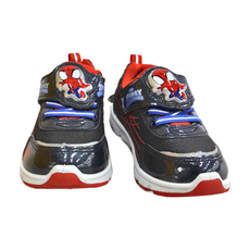 SPIDEY 電燈鞋 MNKXX35710, 160mm, 黑色 + 紅色