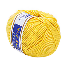 Samsung 三星 羊毛毛線 45g, 50 黃色, 3捲