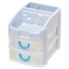 角落生物 桌上型小物收納抽屜 2層, 1個