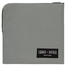 NOW 點心便當袋, 岩灰, 總長20.5cm, 時尚簡約設計, 輕巧易攜帶, 方便收納, 1個