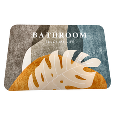 BonBon naturel 軟式珪藻土踏墊 Set, 60 x 40cm, 新龜背葉, 2個