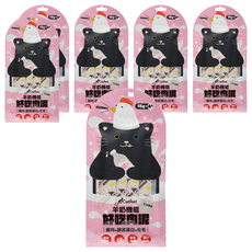 Catfeet 艾比最愛 羊奶機能肉泥, 雞肉+膠原蛋白+化毛, 15g x 4入, 60g, 6袋