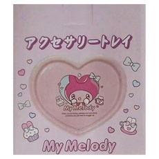 Sun Art 陶瓷飾品盤, My Melody 愛心 粉色 + 白色, 1個