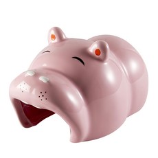 PET BEST 倉鼠兔子天竺鼠陶瓷河馬造型窩 MH05 小動物安全舒適休憩窩, 1個