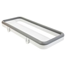 FAmILyLIFE 生活 無痕壁掛洞洞板專用 毛巾置物架 A-306-W 170g, 簡約白色, 1個