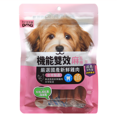 by DOG 汪洽普 機能雙效 麻花捲 犬用零食, 嚴選國產新鮮雞肉，泌尿道保健, 紅麴 + 蝦紅素 + 蔓越莓, 200g, 1包