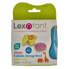 Lexnfant 含蓋摺疊碗 250ml/8.5 fl oz, 藍色, 1個