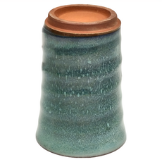 土物綠窯手握杯，陶瓷材質，適用溫度-30°C~100°C，日本產, 1個