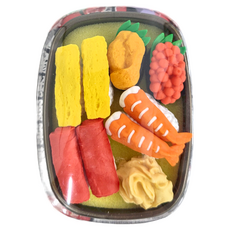 iwako 造型橡皮擦 壽司餐盒 Set, 日本製造, 2個