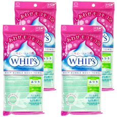 KOKUBO 小久保 WHIP's 泡沫澡巾 一般型 28x100cm, 綠色, 1條, 4條